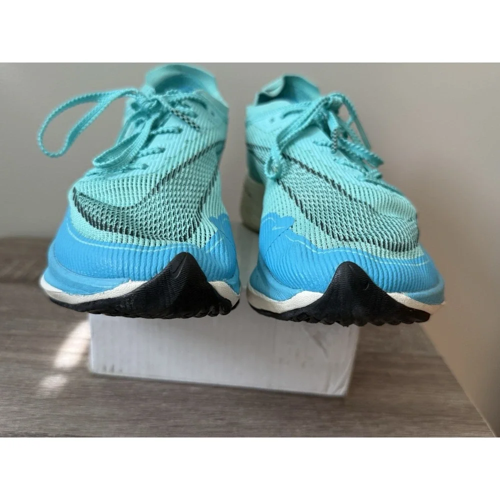 Nike ZoomX Vaporfly NEXT% 2 Shoes Womens 7 Blue Running Racing CU4123-300